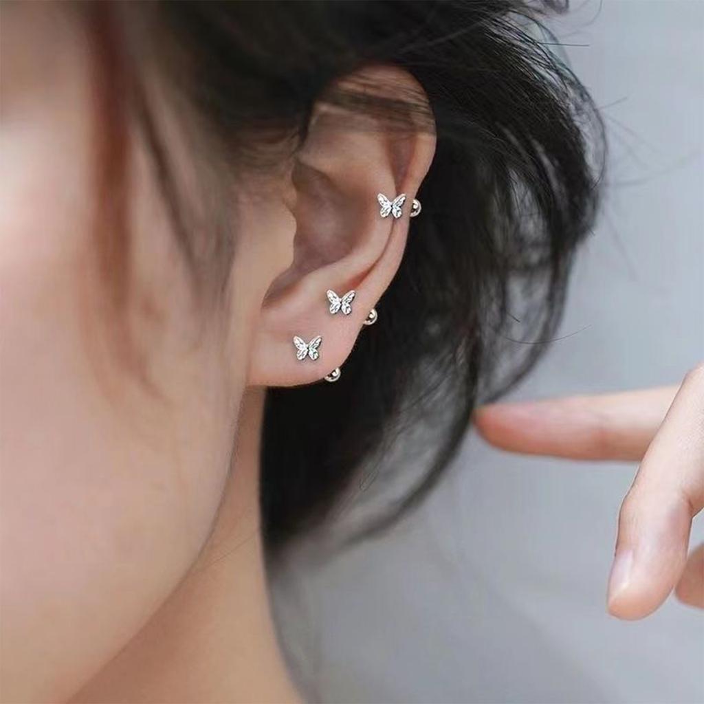 1Pair Fashion Exquisite Earrings High Quality Simple Butterfly Earrings For Women Girls Birthday Gifts Jewelry Accessories