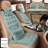 Plush Faux Rabbit Fur Car Seat Cushion: Luxurious Lumbar Support for Autumn and Winter Comfort