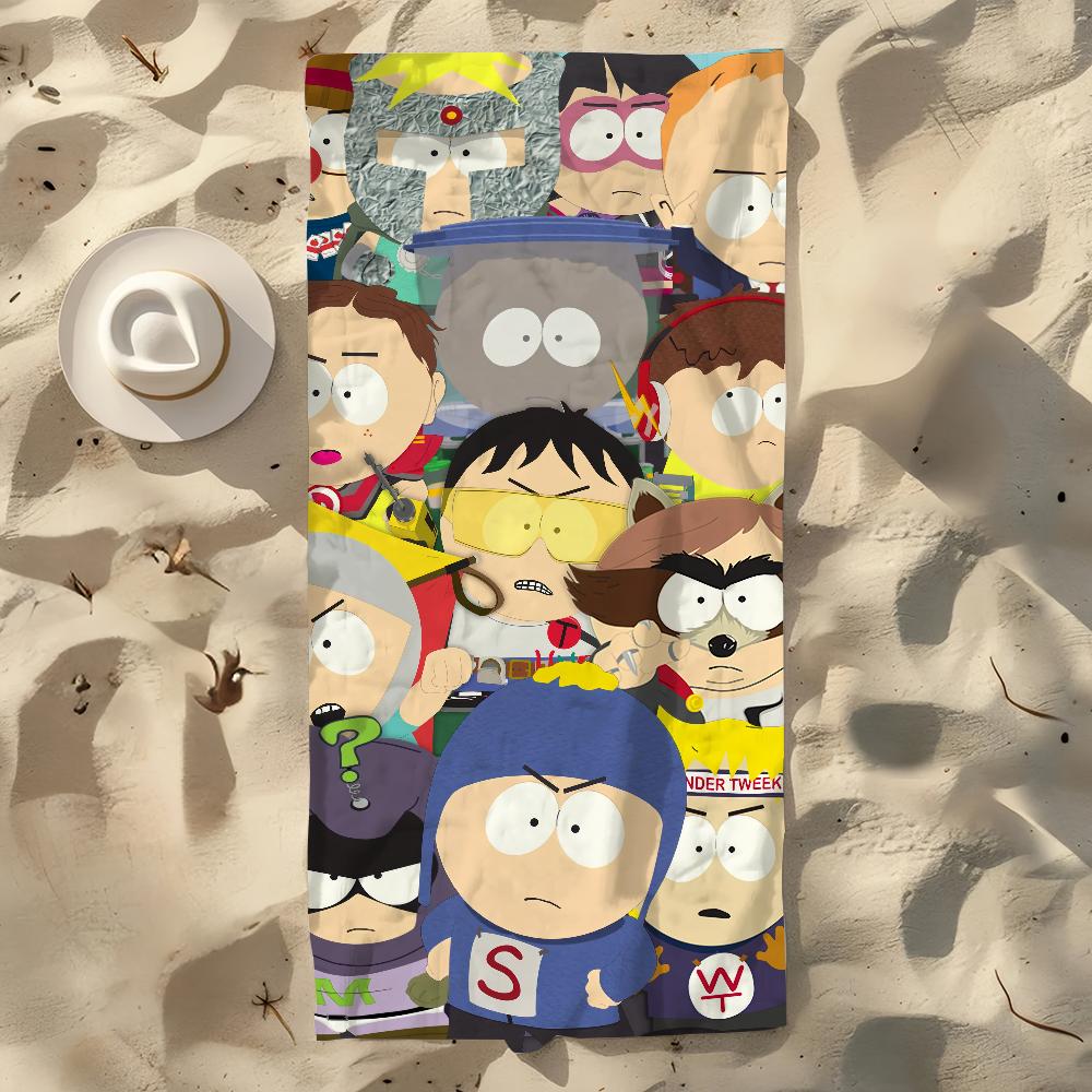 Cartoon S-South-h Cool Towel Soft Pool Gift For Travel Gym Shower Camping Quick Dry Sports Large P-Parkes-k Beach Towel