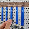 100Pcs Black Peg Hook Fixer Sturdy Plastic Clips to Secure Hooks on Pegboards Wall Organization System Components