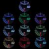 Universal 2" 52mm 10 Color Turbo Boost Gauge LED 12V Racing  RPM Tachometer Water Oil Temperature Meter Red Pointer With Sensor