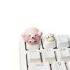 Custom 3D Cat Keycaps for Mechanical Keyboards - Cute Moa Design for Desktop Decor