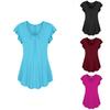 Plus Size Women's Summer Short Sleeve Blouse T Shirt Tops Casual Loose Tunic Tee For Effortless Style And Comfort