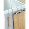 304 Stainless Steel Hook Free Punching Double S-Shape Hook Kitchen Bathroom Cabinet Door Silvery Type Coat Towel Storage Hanger