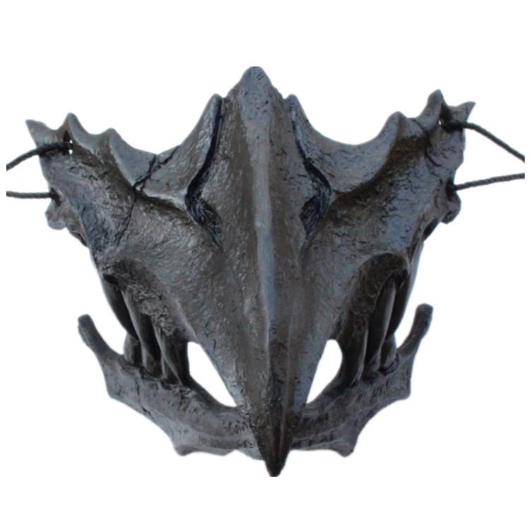 Stylish Black And White Tiger And Yaksha Masks For Role Playing And Holiday Celebrations