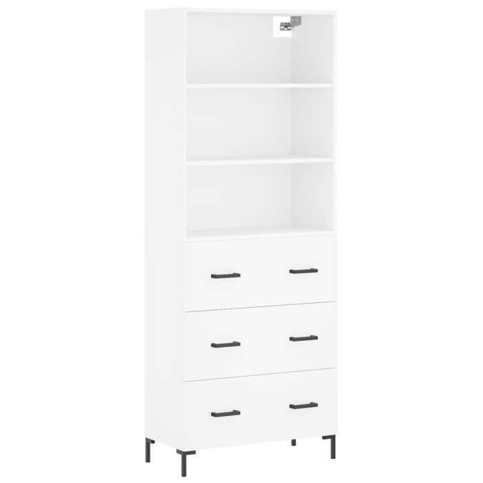 VidaXL Highboard White 69.5x34x180 Cm Engineered Wood 3189381