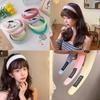 Koreanisches Haarband Einfarbige Süße Schwamm-Kopfband Verdickendes und Höher machendes Haarband Mode-Haarband Haar-Accessoires