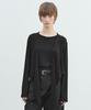 Mario Two-Way Shawl T-Shirt (Black)
