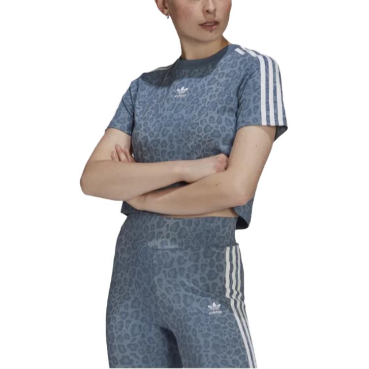 Adidas Originals T Shirt Women's Multicolor/Blue Gray HB4758