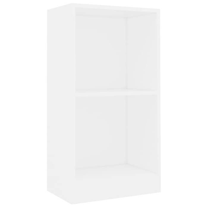 VidaXL Bibliothèque blanc 40x24x75 cm bois d'ingénierie, étagère, bibliothèque, étagère de rangement, meuble de rangement, 800819