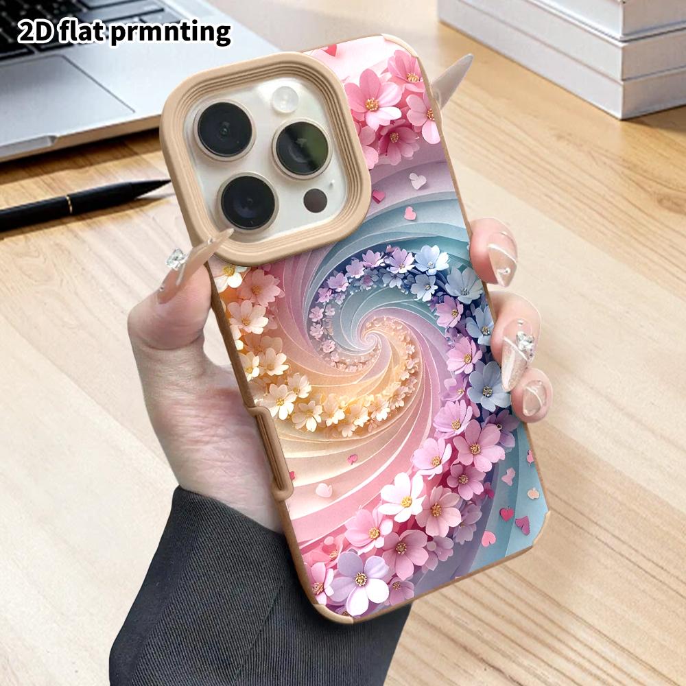 Phone Case: 2D flat lambskin suitable for iPhone 18 17 16 15 14 13 Pro protective cases, artistic background, Christmas and Halloween gifts