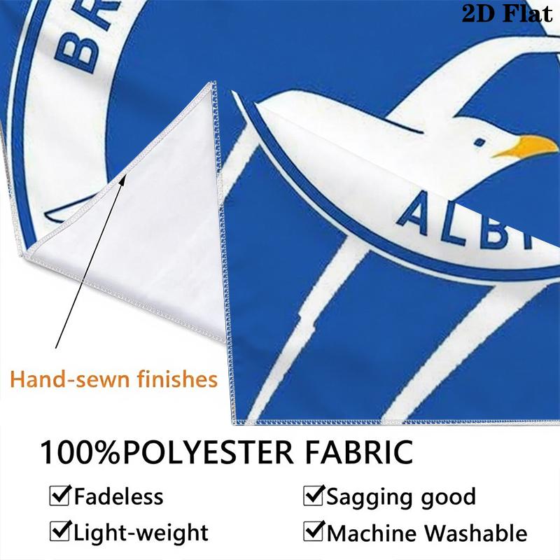 Custom Name Brighton&Hove Albion Wall Tapestry Aesthetic Wall Hanging Printed Fabric Blanket Decorative Tapestries for Bedroom Living Room Home Decor