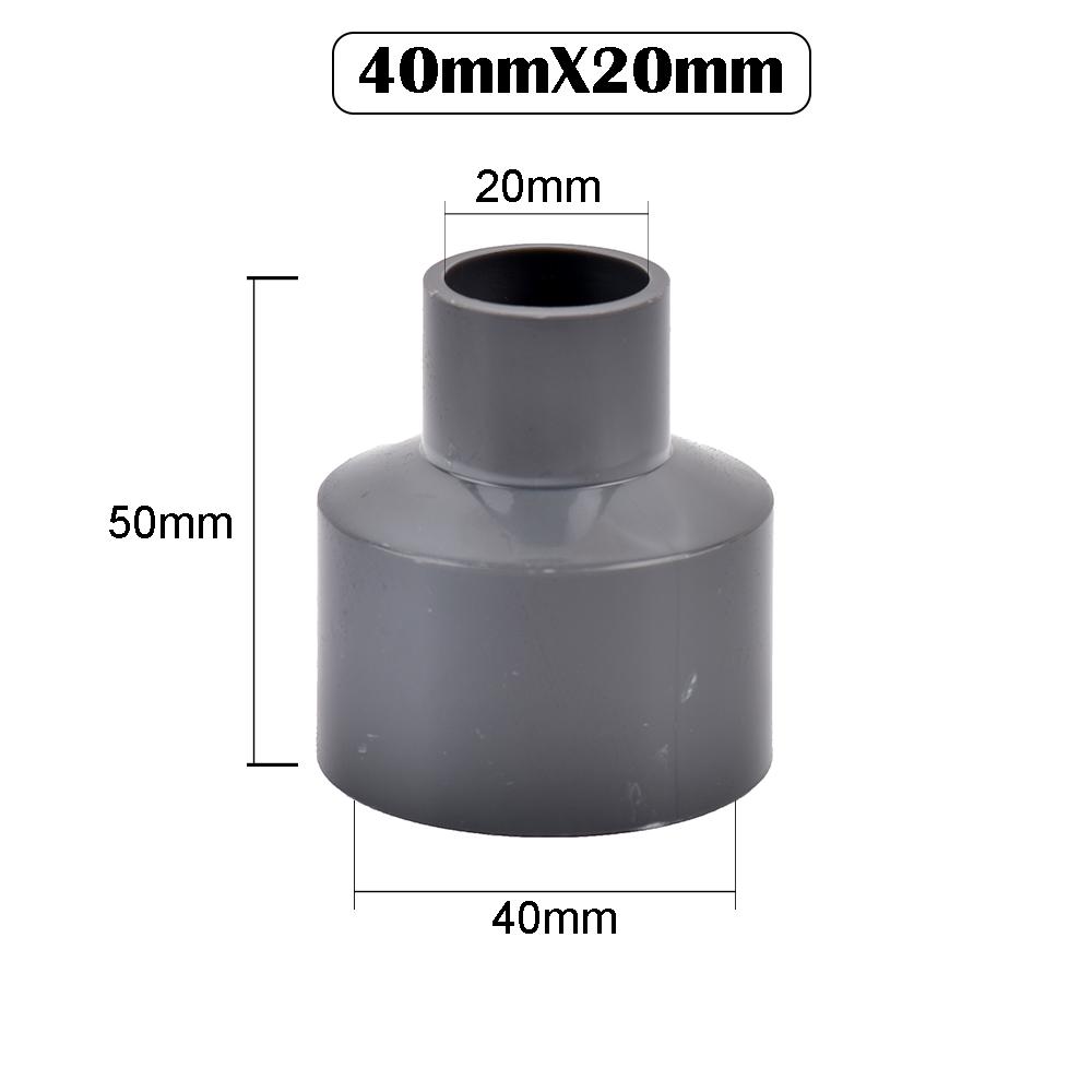 20/25/32/40/50mm fitinguri de furtun de irigații de grădină PVC drepte reductor fitinguri apă tub acvariu adaptor