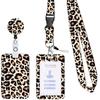 Retractable Lanyard Badge Holder Card Holder with Lanyards Retractable Keychain Badge Holder for Office School Hospital
