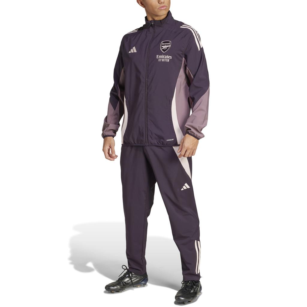 Adidas Aeroready Presentation Arsenal Tiro 2024/25 Comfortable Logo Zip Long Sleeve Jacket Men Jacket JF2932