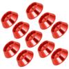 10pcs Aluminum Alloy Screw Shim Upgrade Spare Parts Fit for MND90 MN99 MN91 FJ45(Red )