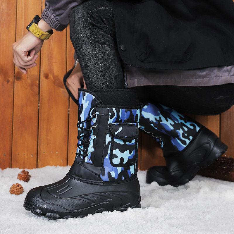 Winter Boots for Men New Male Boots Waterproof Shoes for Men Outdoor Activities Fishing Shoes Snow Working Designer