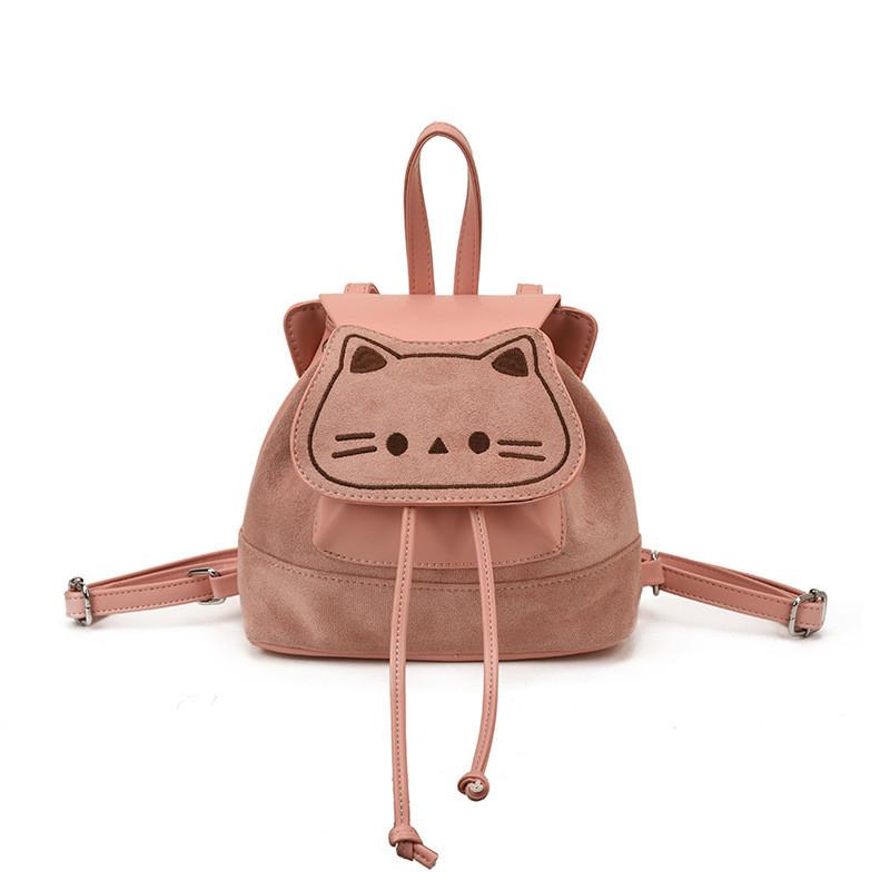 Style Cat Shaped Shoulder Bag Made Of Pu Material With Zipper Closure For Women