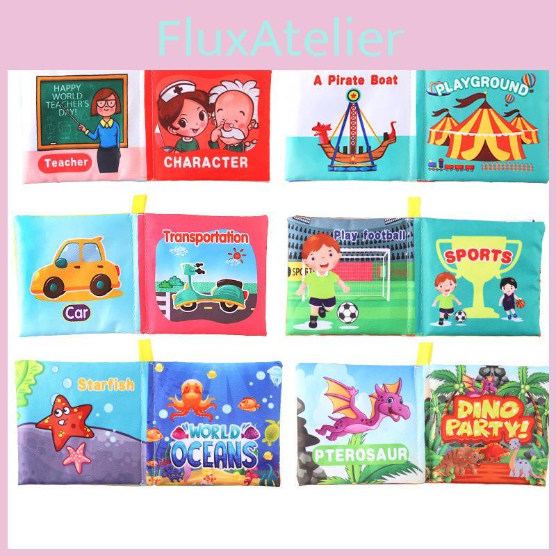 Soft Stereoscopic Infant Cloth Books Early Education Toy English Book Palm