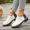 Large-sized Retro Shoes for Women, Thick-soled, Thick-heel, Lace-up, Versatile and Casual Single Shoes