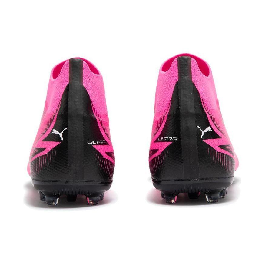 Puma Ultra Match Comfortable Low-Top MG (Rubber Short Studs) Soccer Shoes Men Sneaker Pink Black White 107760-01
