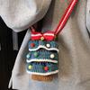 Fashion Niche Design Sense Cute Christmas Tree Weaving Mobile Phone Bag Personality Trend Messenger Bag Woman