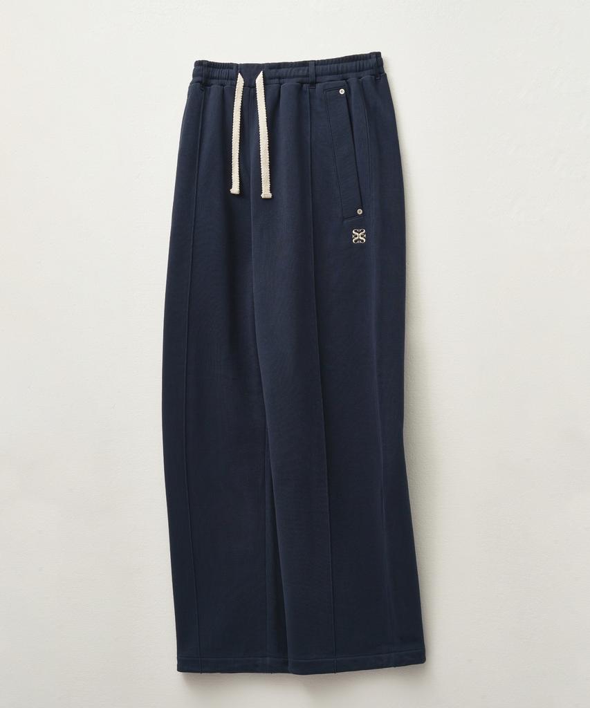 Seteo Cotton Elastic Waist Sweatpants Classic Navy (Type A)