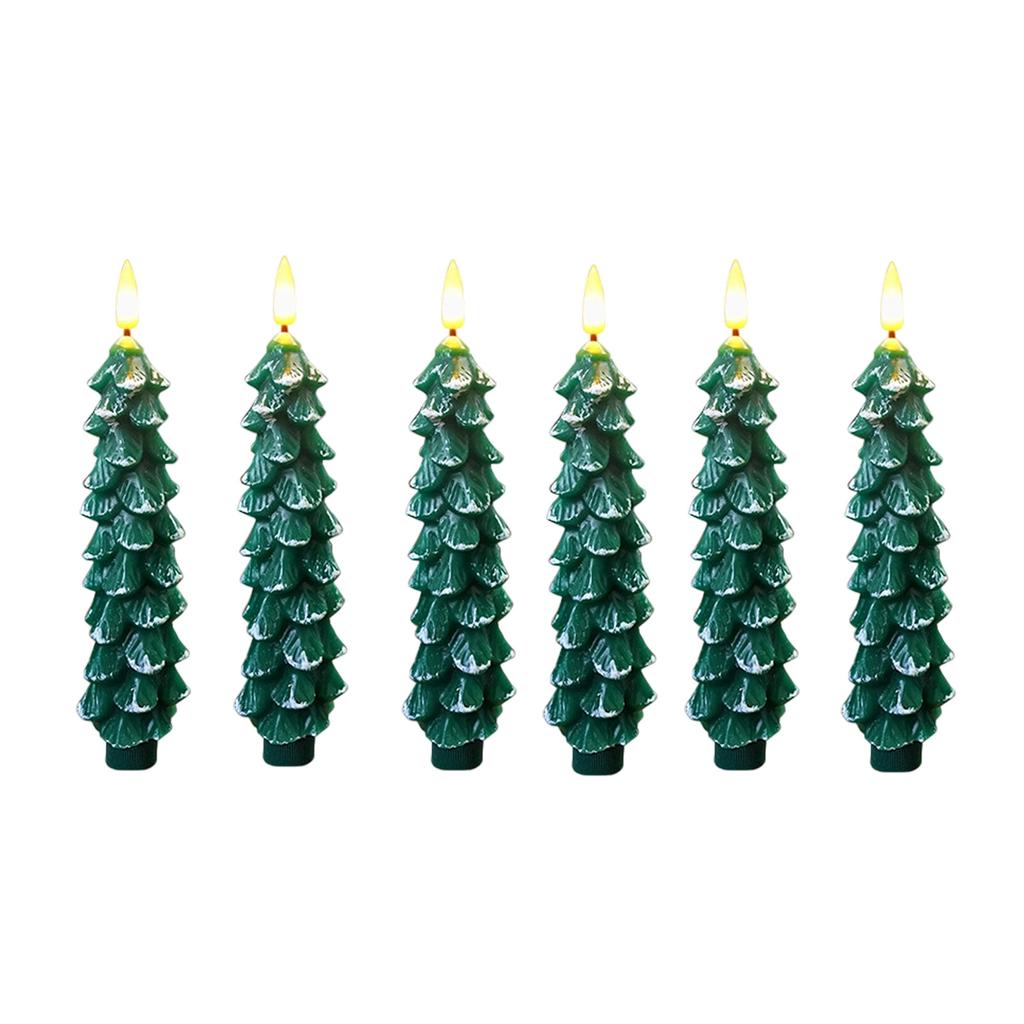 LED Christmas Simulation Candle Lights, Bullet-Shaped Christmas Decorative Atmosphere Lights
