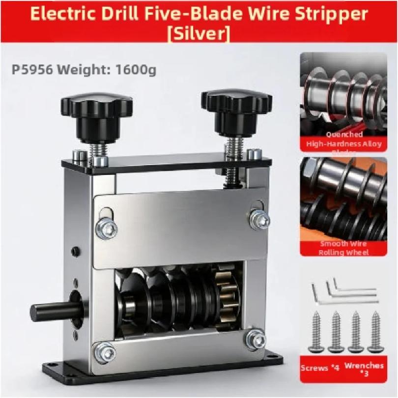Manual Dual-drive Wire Stripper, Suitable For Precise Cutting And Stripping Of 1-17mm Scrap Wire And Copper Wire Cables