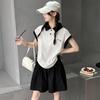 Girls' Sleeveless Polo and Skirt Set - Academy Style