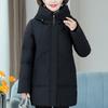Middle Age Women's Down Coats Winter Vintage Parkas Plus Size Elegant Loose Thick Warm Puffer Jackets Woman Outerwears