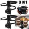 3-in-1 Multi-Functional 360° Rotation Practical Interior Accessorie Car Cup Holder Tray Multi-Purpose Adjustable Cup Holder Base