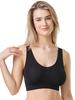Soft Women's Bra Without Wires and with Smooth Cups, Black Soft Women's Bra Without Wires and with Smooth Cups, Black
