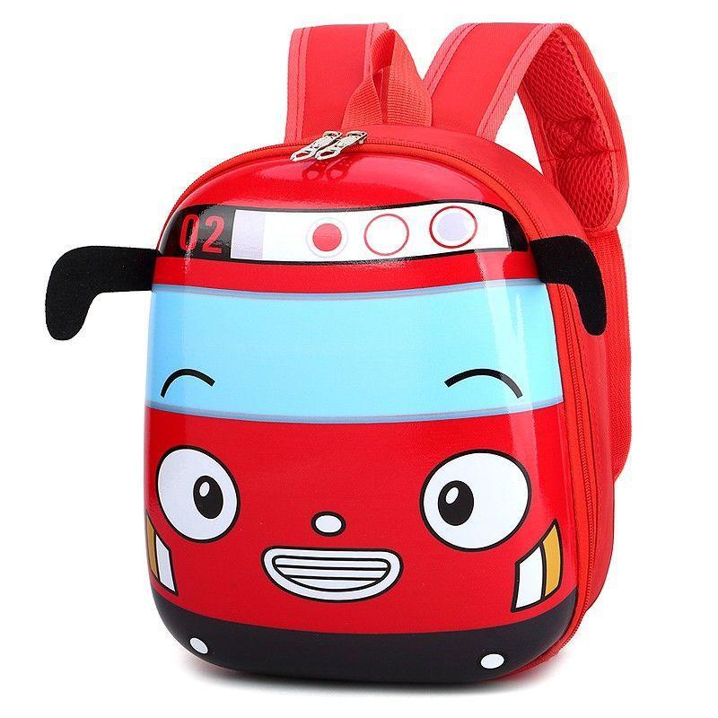 Car Cute Cartoon Printed Backpack Children Backpack Suitable For Outgoing School
