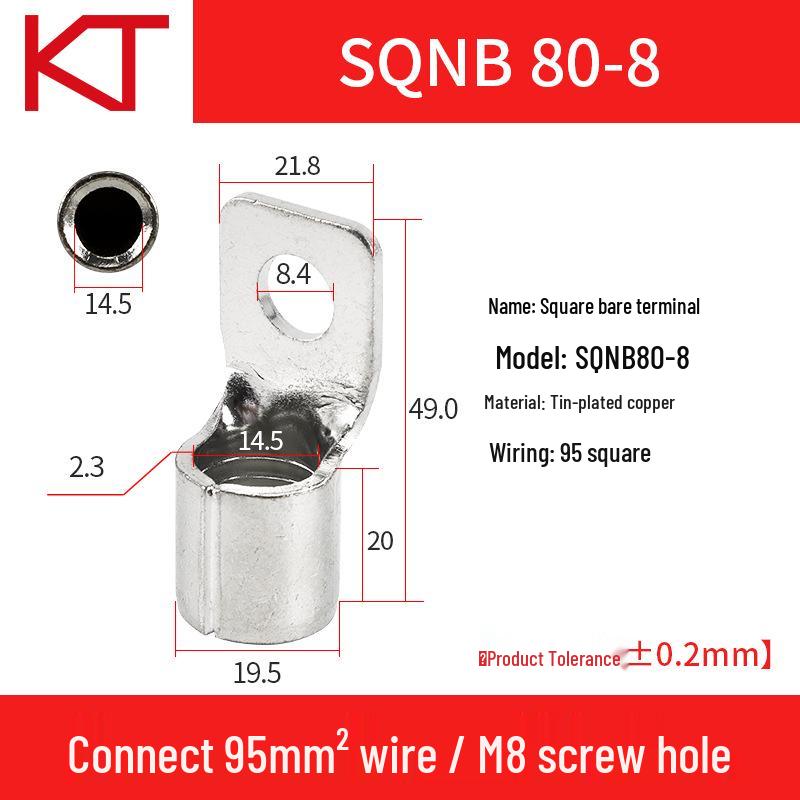 Kaitong SQNB Copper Lug Terminal - Multiple Sizes Available