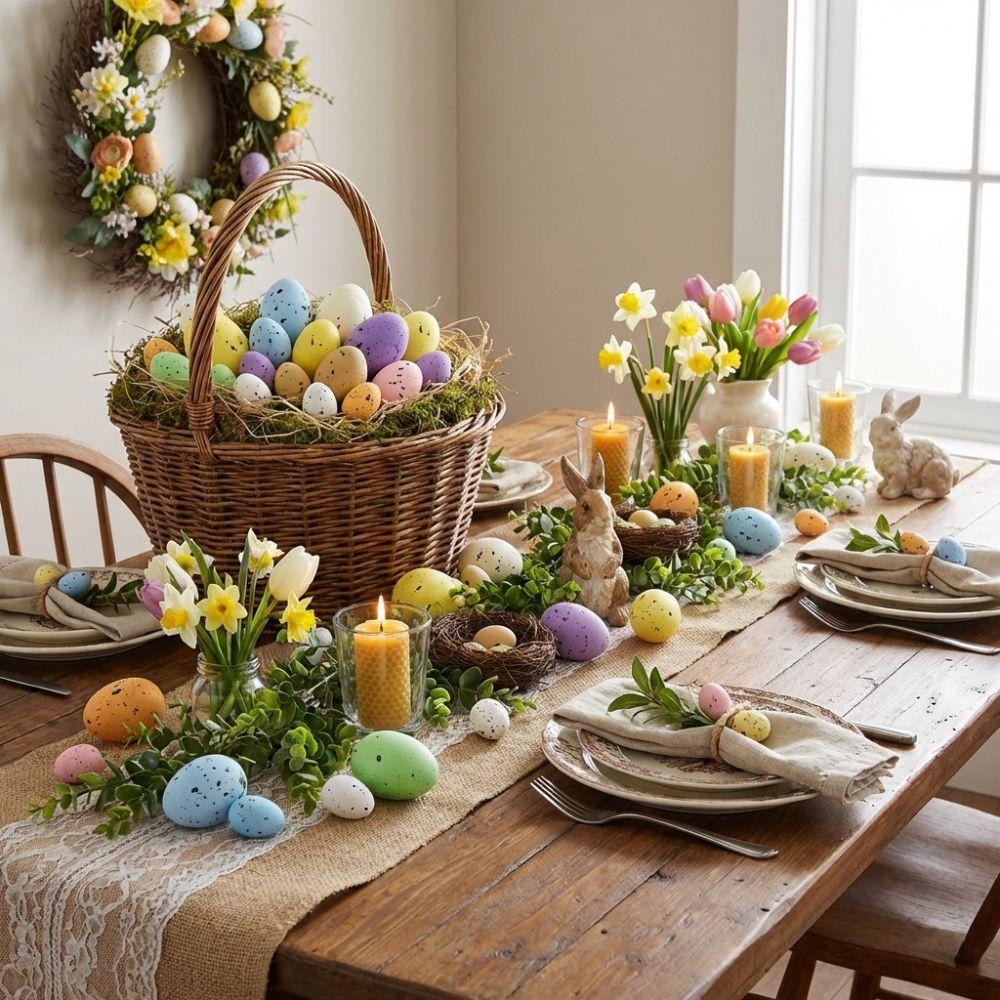200Pcs Colorful Foam Easter Eggs Basket Stuff DIY Painting Craft Mini Artificial Eggs Decorative Simulated Easter Egg Ornaments