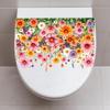 Fresh Colorful Floral Wall Sticker Self-Adhesive Removable Bathroom Spring Home Decor Warm Atmosphere Art