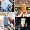 Non-Slip Cup Sleeve for 30/40oz Tumbler Water Bottle Silicone Boot Bottom Sleeve Cover Cup Protective Sleeve Accessories