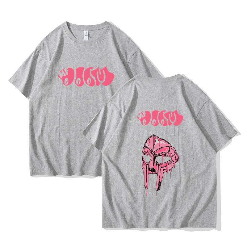 

Men s & Women s Double-Sided Printed T-Shirt Fleece Cotton Baggy Shirt Singer Mf Doom Madlib Madvillain Hip Hop Style Harajuku 3XL