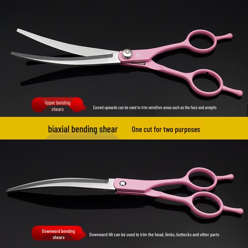 Pet Grooming Scissors - Hair Cutting, Thinning & Shortening for Teddy & Golden Retriever Dogs