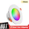 1/5/10PCS 10W RGB Smart Spotlight Bluetooth Ceiling Lamp RGB Lamp APP Remote Control Color Changing Light for Living Room Decor
