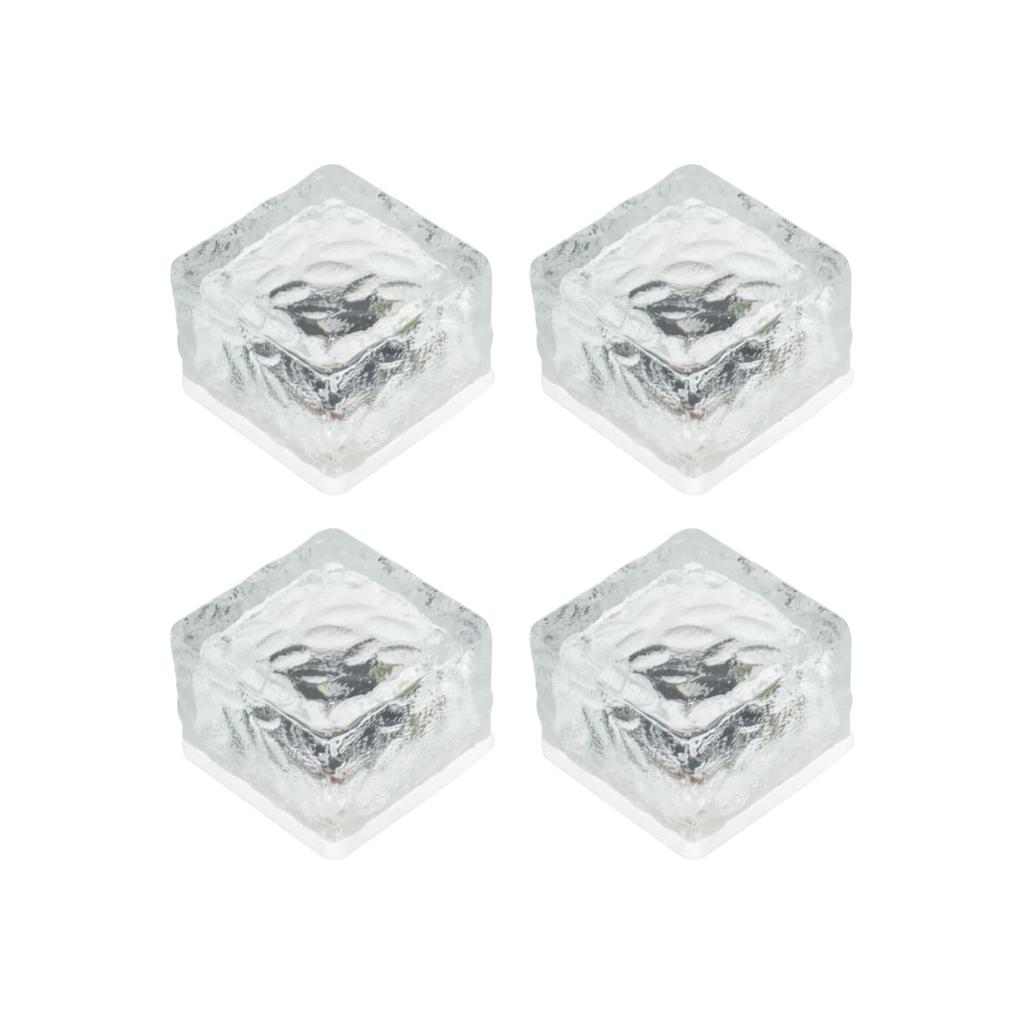 GWSOLAR Solar Set of Recessed Garden New Patterned Glass Creates a Magical Champagne Gold Ornamental 7cm 4 Automatic Perfect for and GW Model 4