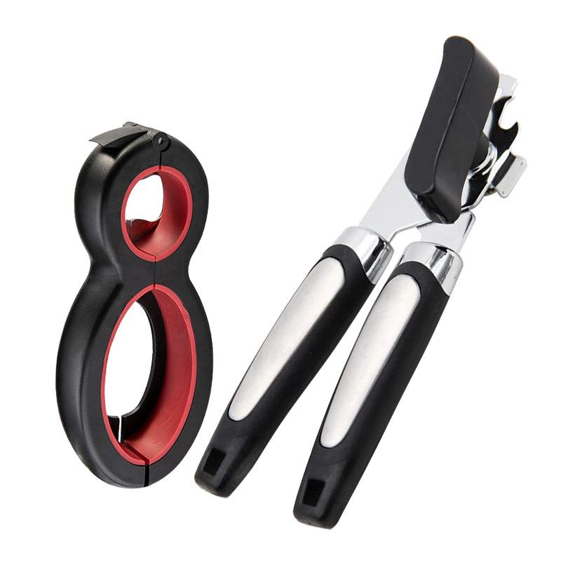 PC/Set Can Opener Twist Bottle Opener Stainless Steel Bottle Opener Cans Gadgets Multifunctional Kitchen Accessories