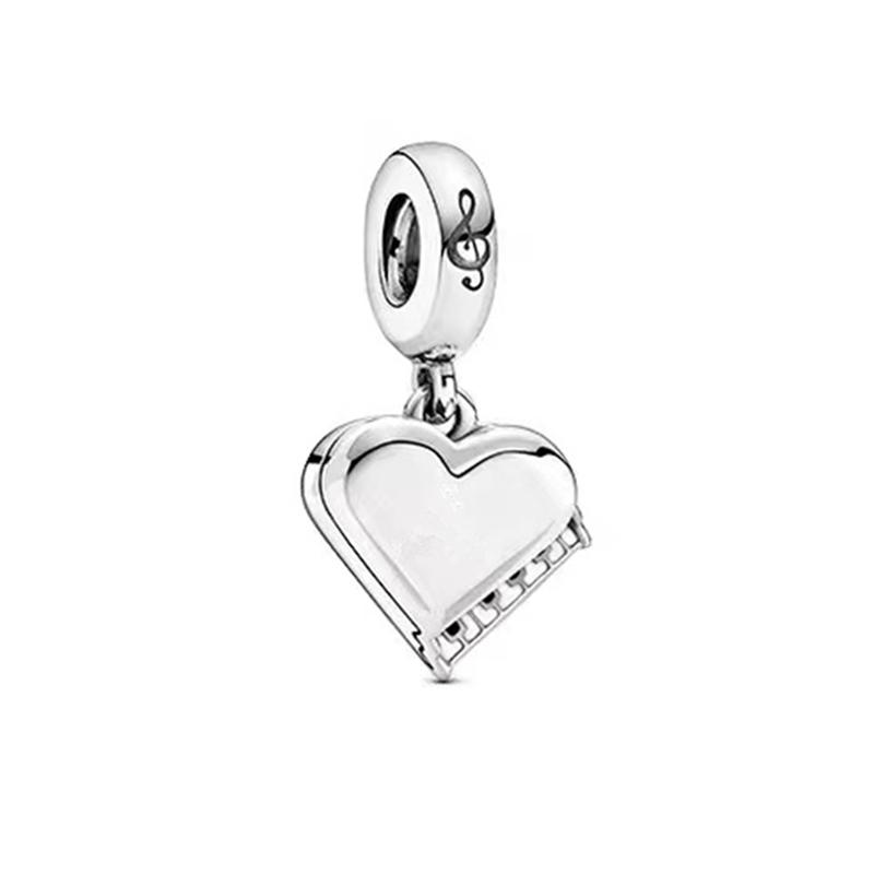 Diy Women Jewelry Gifts Sparkling Hearts Series Charms Leveled Hearts Openwork Mom&Heart Beads Fit Original Bracelet Accessories