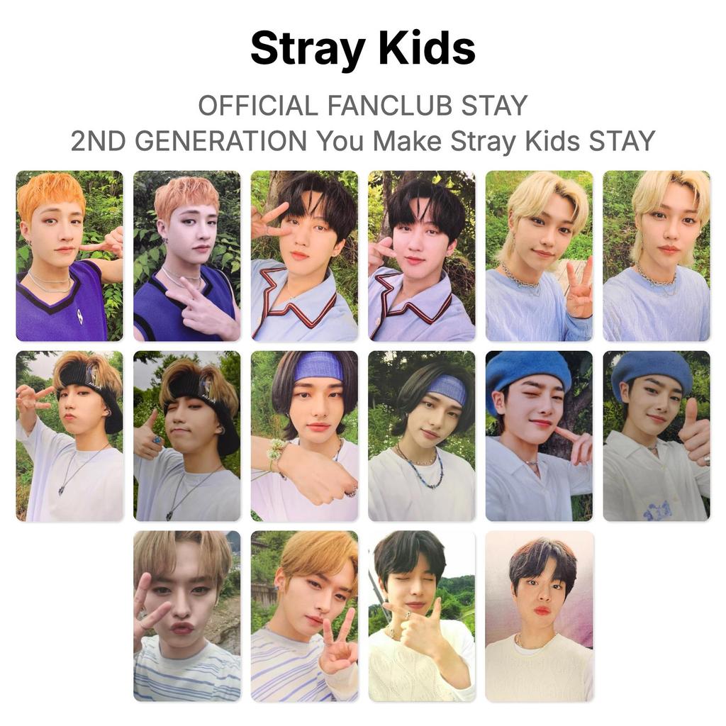 Stray Kids OFFICIAL FANCLUB STAY 2ND GENERATION You Make Stray Kids STAY Official Photocard