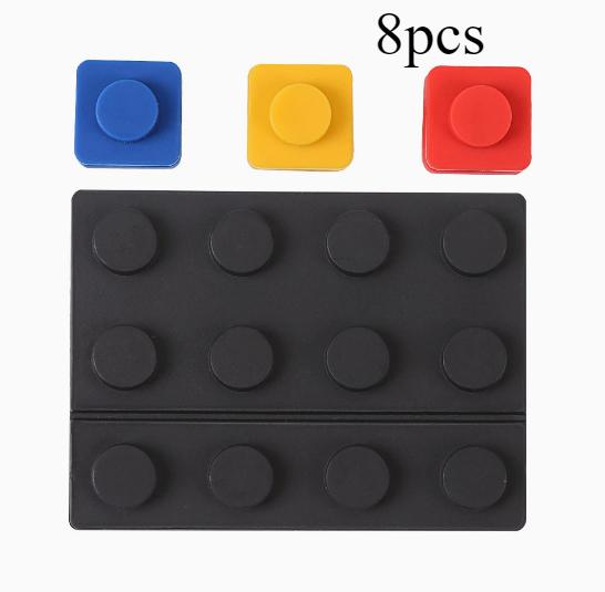 4/8 Pcs Cable Organizer Block Desktop/Wall-Mount Compatible, Securely Stores Phone Charging Cables, Anti-Slip Cord Management