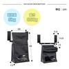 Hachibanya Back Door Magnetic Mail Entranceway Privacy Black Mailbox, Post, Bag, Screen,