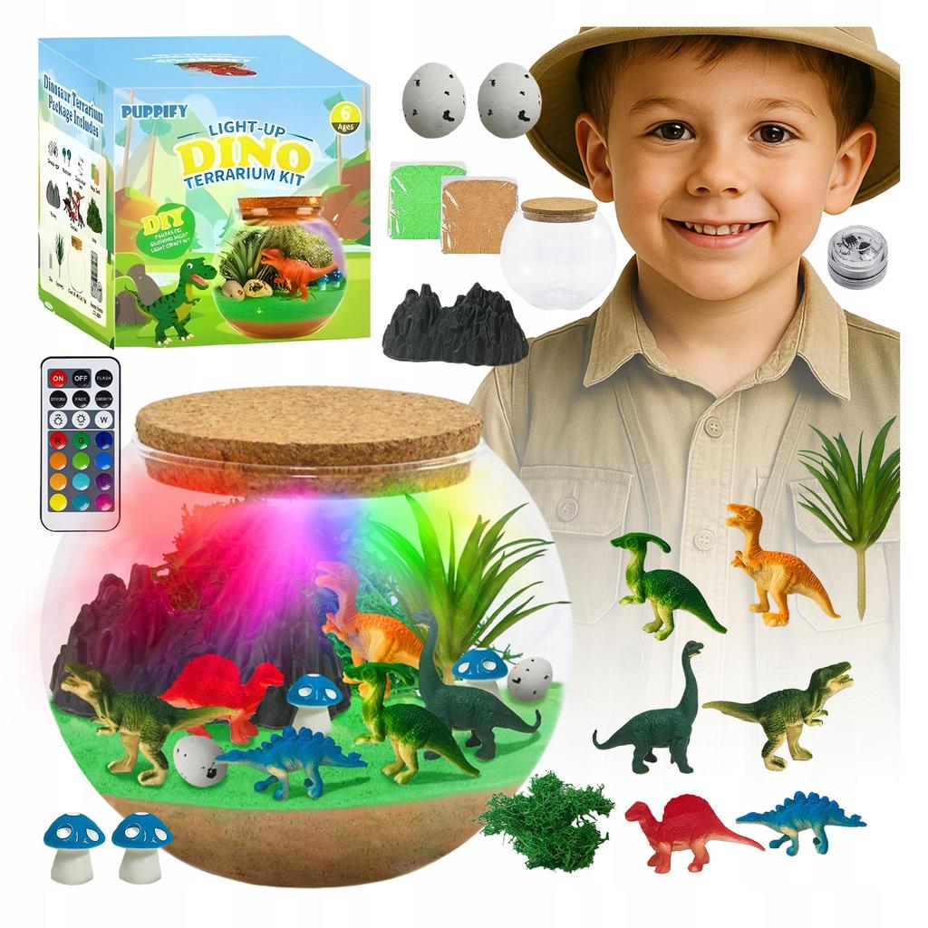 Dinosaur CREATIVE KIT Night lamp for children MAGIC AQUARIUM DIY