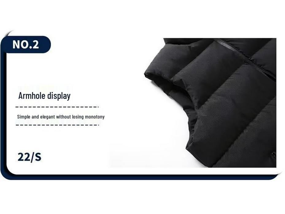 Men's Plus Size Warm Sleeveless Down Vest for Autumn & Winter