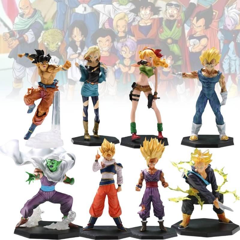 Collectible Pvc Dragon Ball Son Goku Majin Vegeta Green Outfit Figure Display Model